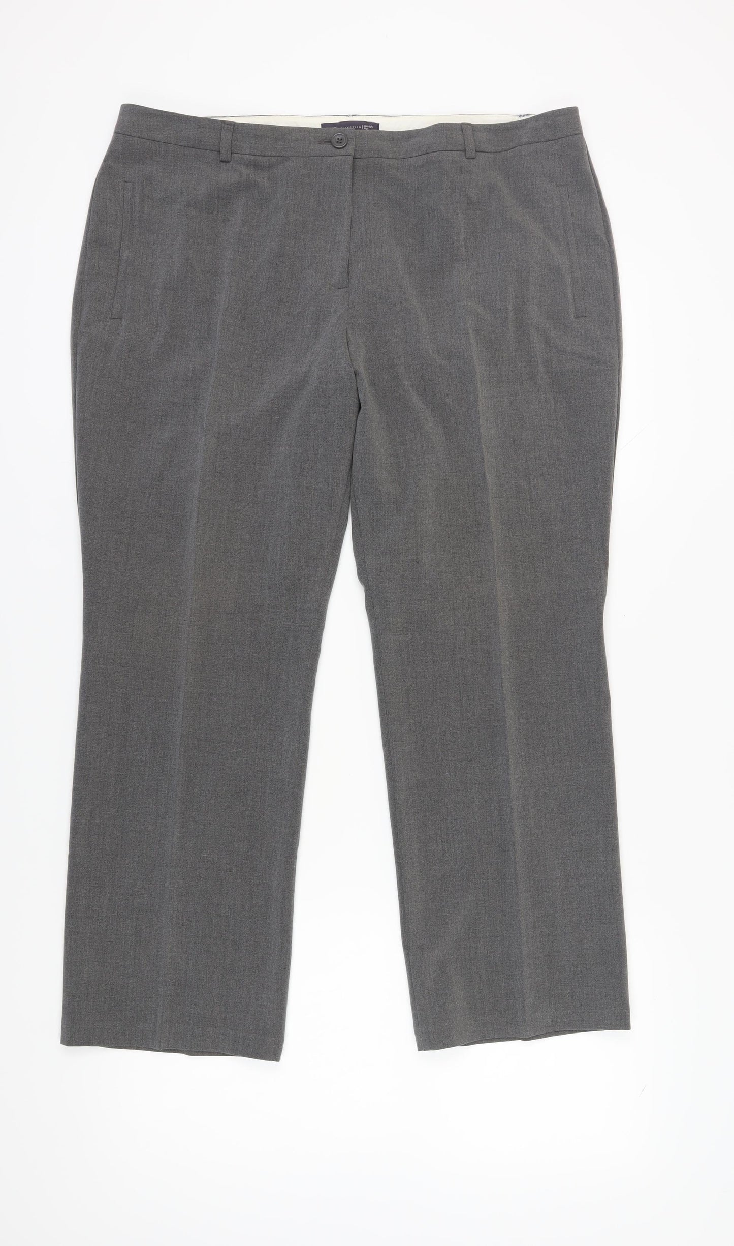 Marks and Spencer Grey Women's Dress Pants, Size 18