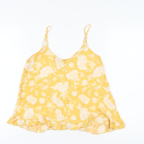 Joe Browns Women's Yellow Floral Camisole Tank Top Size 12