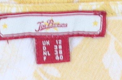 Joe Browns Women's Yellow Floral Camisole Tank Top Size 12