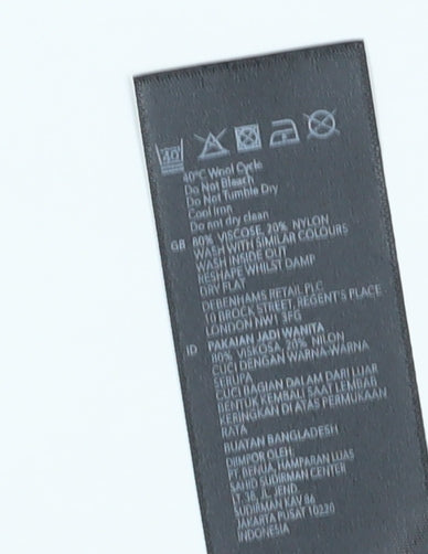 Debenhams Women's Blue Round Neck Top Size 14