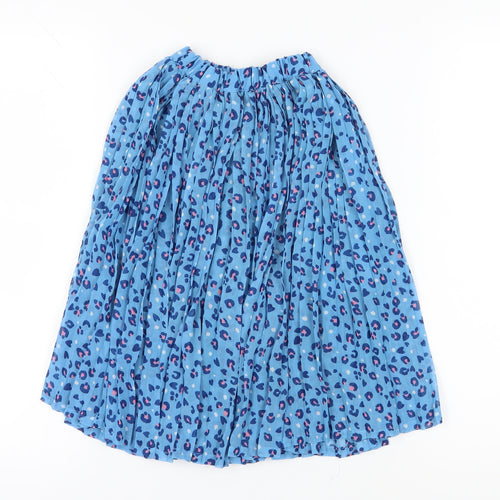 M&Co Girls Blue Pleated Skirt 4-5 Years Casual