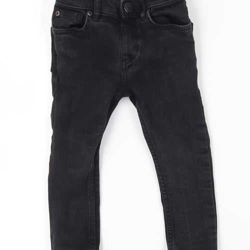 River Island Girls Black Skinny Jeans 2-3 Years