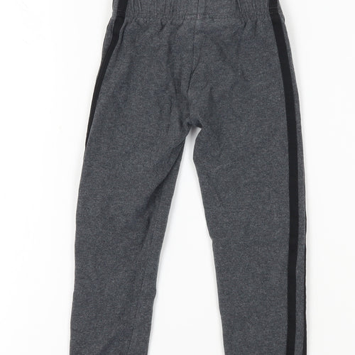 Adidas Girls Grey Ankle Leggings Size 4-5Y Elastic Waist