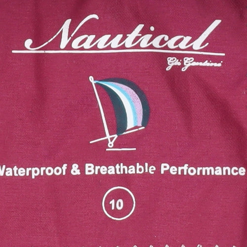 Nautical Women's Pink Hooded Puffer Waistcoat Size 10