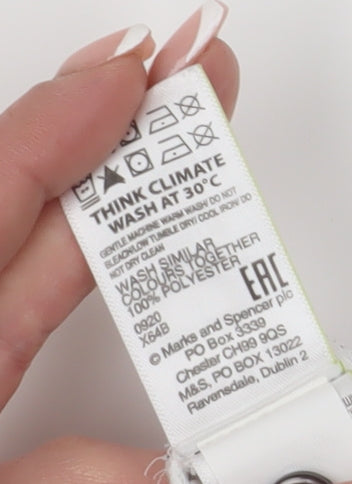 Marks and Spencer Ivory Polka Dot Button-Up Shirt - Size 14