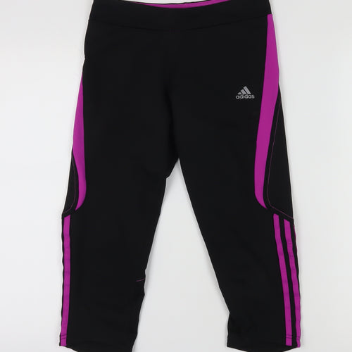 Adidas Women's Black Capri Running Trousers S
