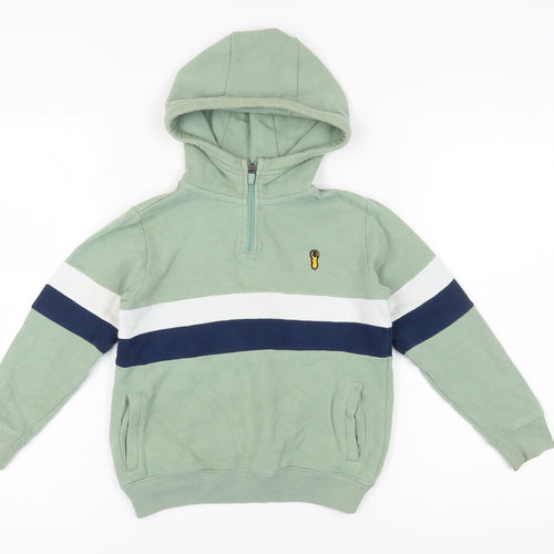 Next Boys Green Pullover Hoodie with Logo, 7 Years