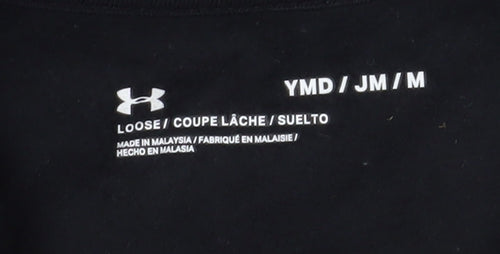 Under Armour Boys Black Pullover Hoodie M