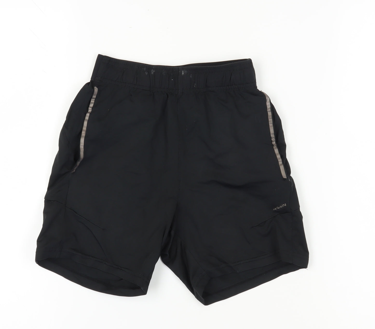 Monterrain Boys Black Athletic Shorts 8-9 Yrs Lightweight