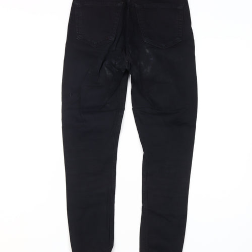 Topshop Black Skinny Jeans Women Size 8 Stretch Cotton