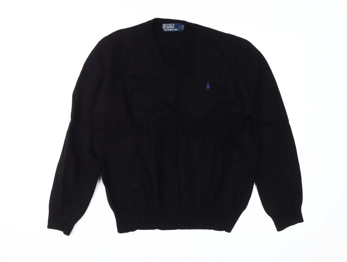 Polo Ralph Lauren Men's Black Wool Pullover Jumper L