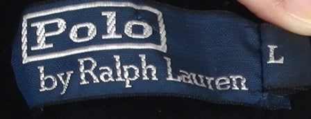 Polo Ralph Lauren Men's Black Wool Pullover Jumper L