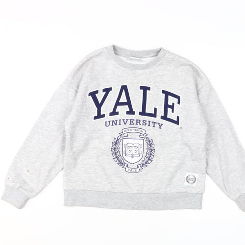 Yale University Grey Crew Neck Kids Sweatshirt 11-12Y