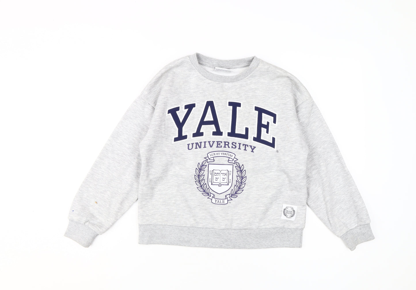 Yale University Grey Crew Neck Kids Sweatshirt 11-12Y