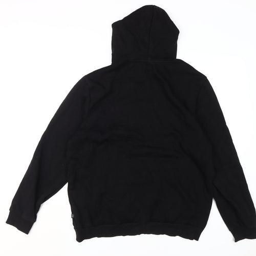 Puma Men's Black Pullover Hoodie, L, Logo Style