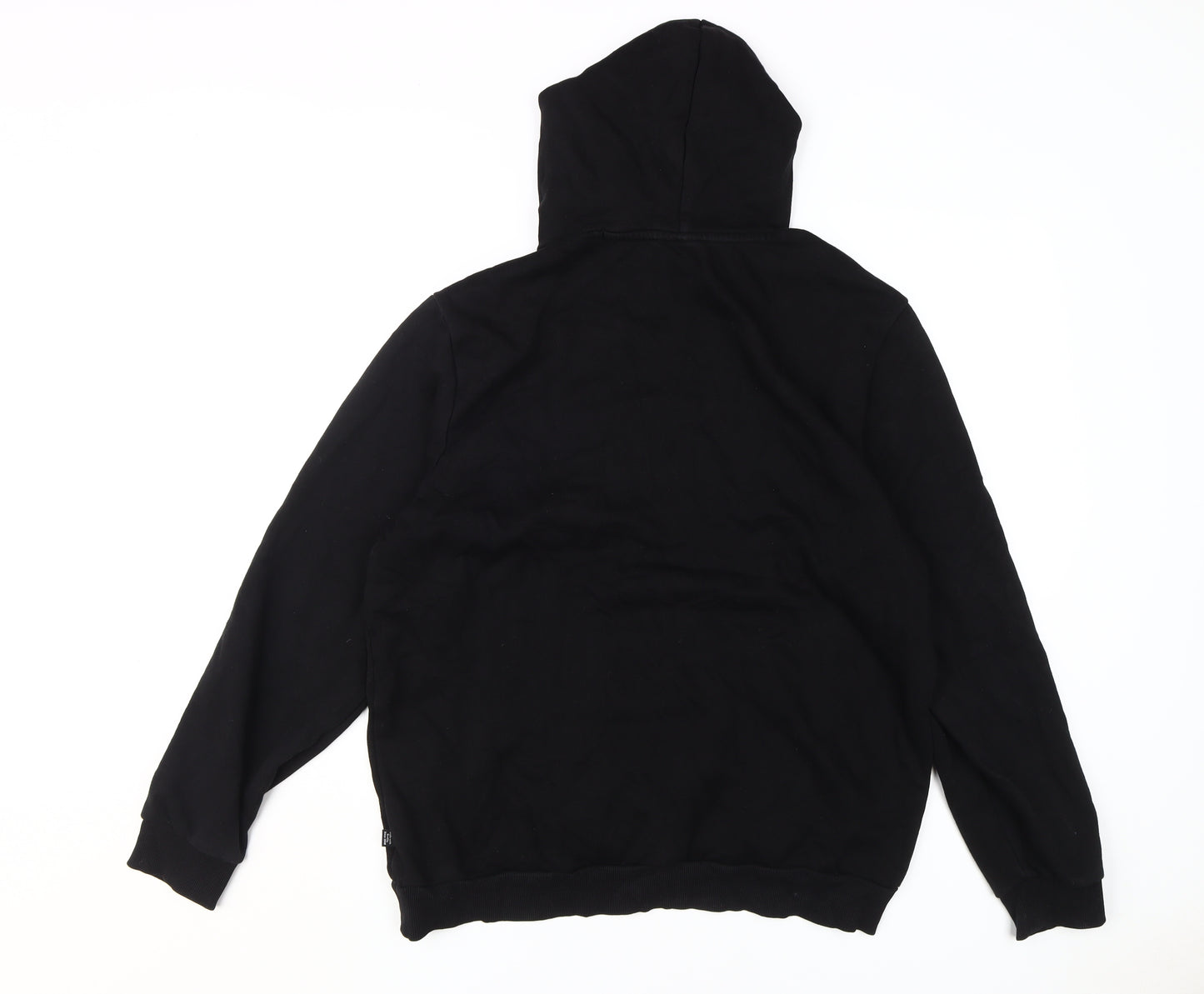 Puma Men's Black Pullover Hoodie, L, Logo Style