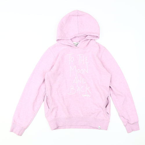 Animal Girls Pink Pullover Hoodie, 13-14 Years, Cosmic Theme