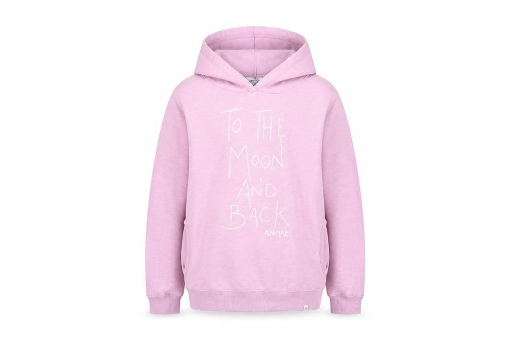 Animal Girls Pink Pullover Hoodie, 13-14 Years, Cosmic Theme