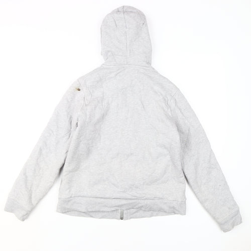 Maine New England Girls Grey Full Zip Hoodie M
