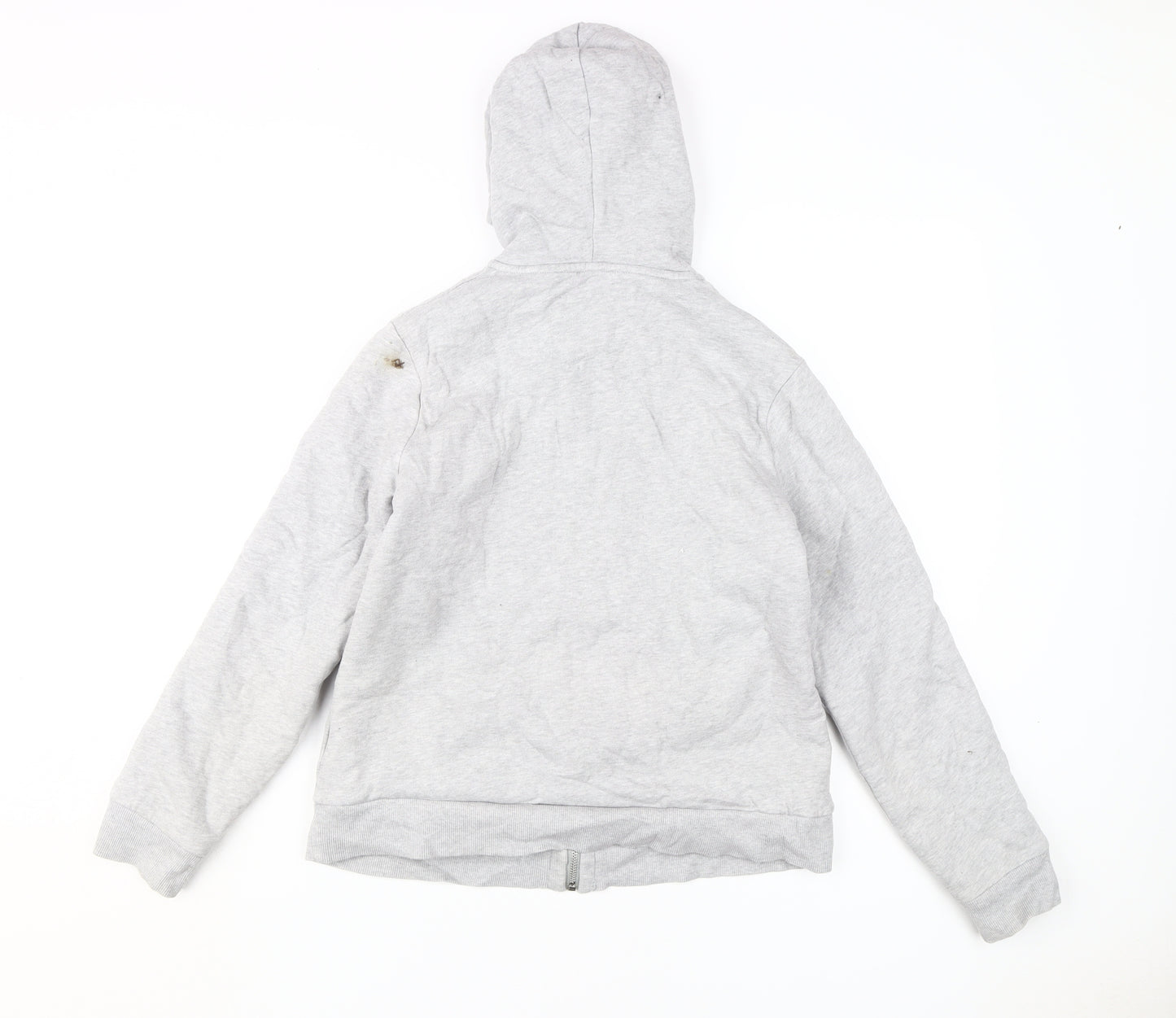 Maine New England Girls Grey Full Zip Hoodie M