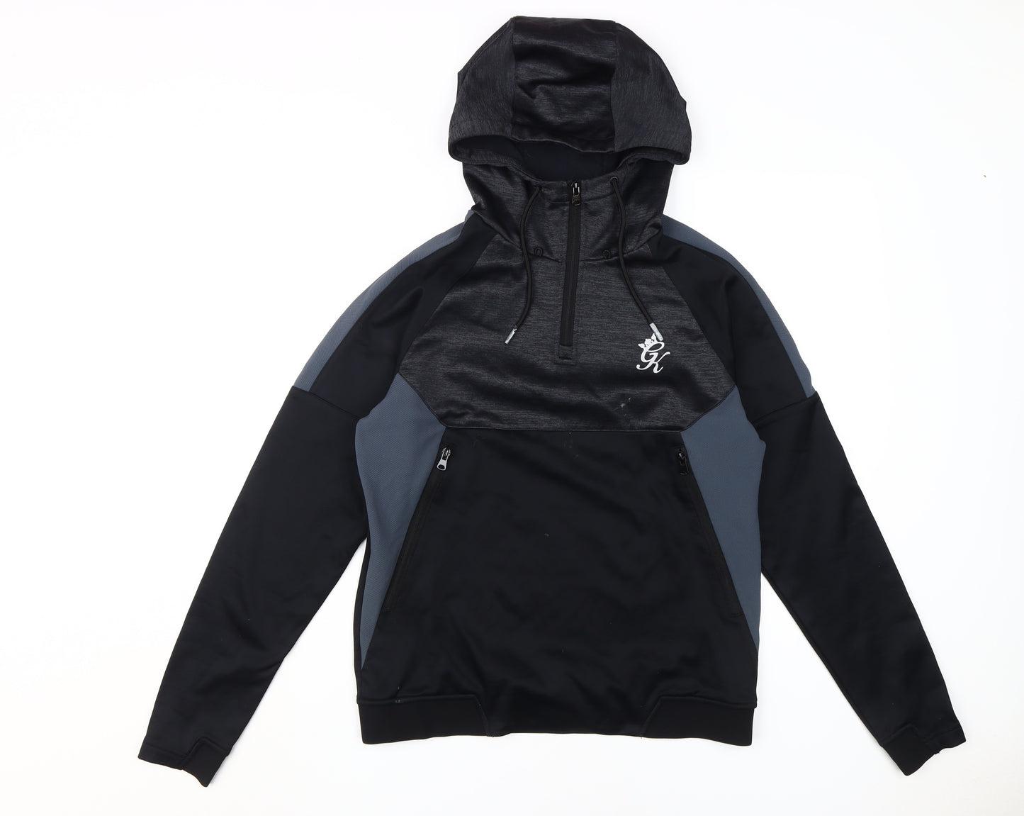 Gym King Men's Black Hoodie, Size M, Pullover Style