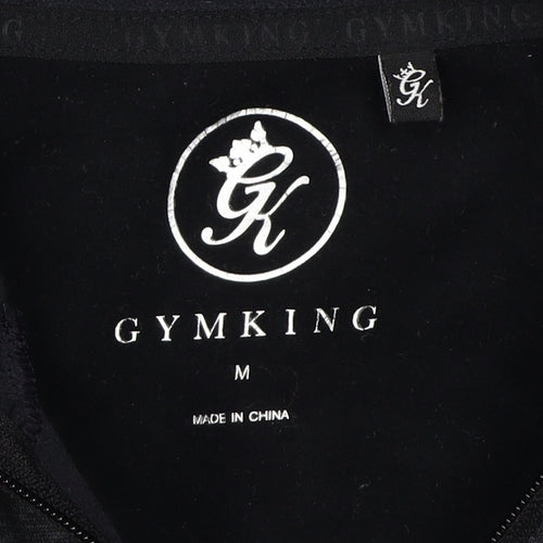Gym King Men's Black Hoodie, Size M, Pullover Style