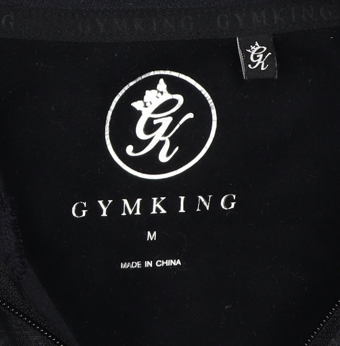Gym King Men's Black Hoodie, Size M, Pullover Style