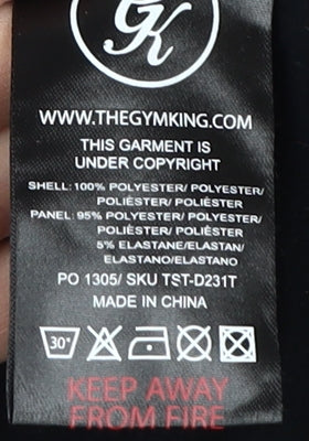 Gym King Men's Black Hoodie, Size M, Pullover Style