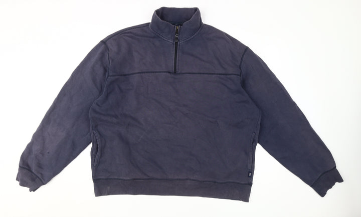 GAP Men's Blue XL 1/4 Zip Sweatshirt