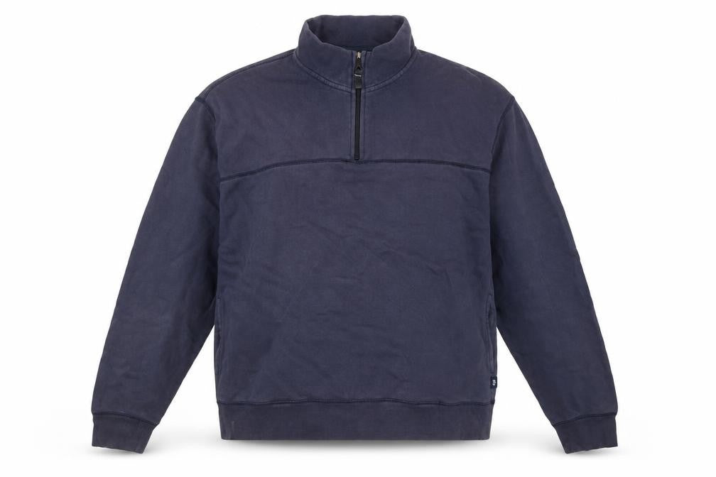 Front view of Gap Men's Blue XL 1/4 Zip Sweatshirt