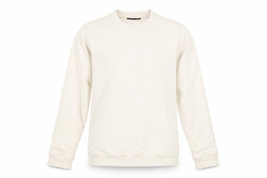 Front view of Il Sarto Beige Pullover Sweatshirt M unisex