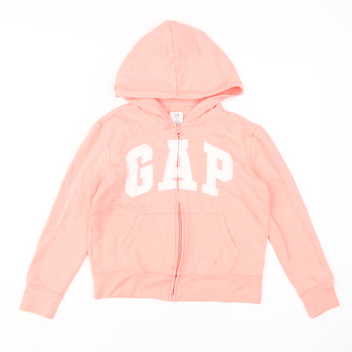 GAP Girls Pink Full Zip Hoodie, Size 12, Comfort & Style