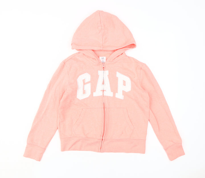 GAP Girls Pink Full Zip Hoodie, Size 12, Comfort & Style