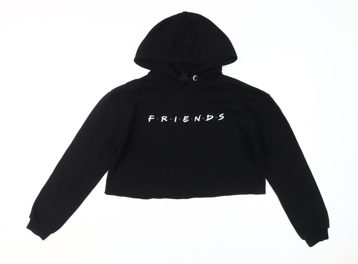Friends Black Pullover Hoodie - Unisex Kids 14-15 Years