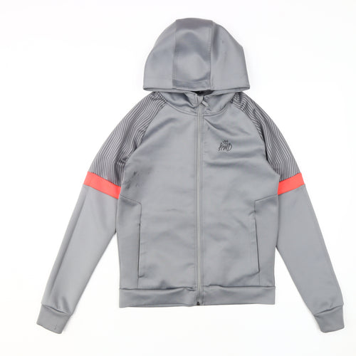 Kings Will Dream Boys Grey Full Zip Hoodie - 12-13 Years