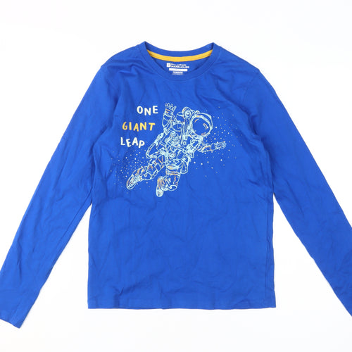 Mountain Warehouse Boys Blue Space Graphic Long Sleeve T-Shirt 11-12Y