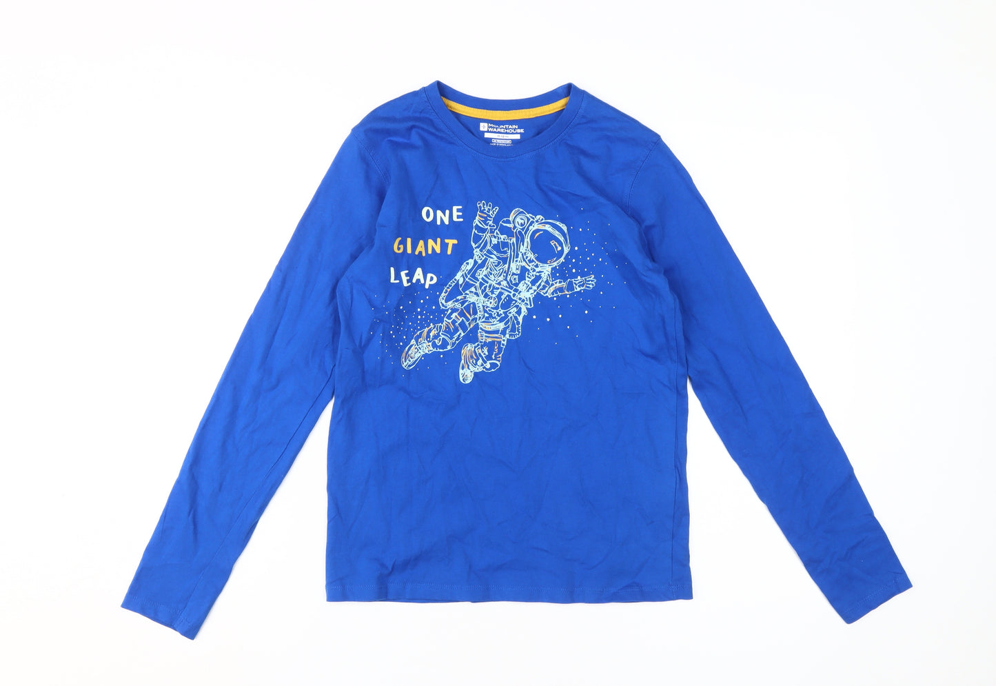 Mountain Warehouse Boys Blue Space Graphic Long Sleeve T-Shirt 11-12Y