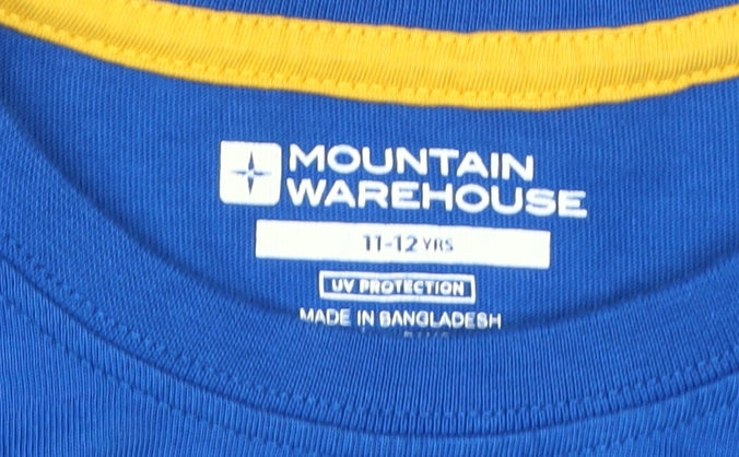 Mountain Warehouse Boys Blue Space Graphic Long Sleeve T-Shirt 11-12Y