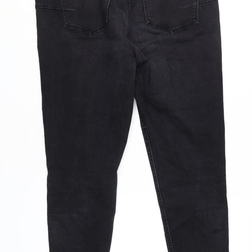New Look Women's Black Skinny Jeans, Size XL, Dark Wash