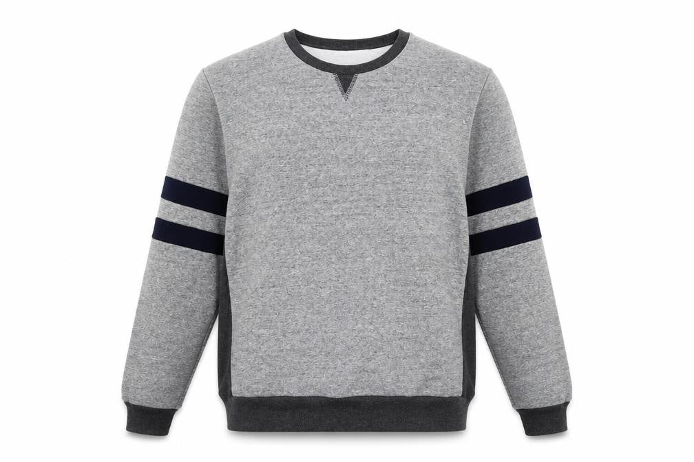 Front view of Paul Galvin Men's Grey Large Pullover Sweatshirt