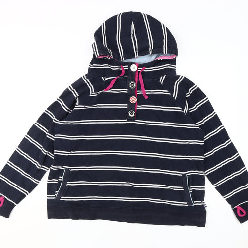 Colours by Alice Women's Striped Henley Hoodie 18