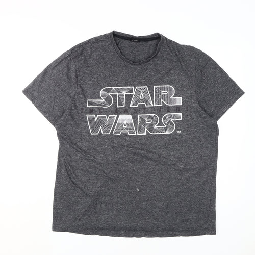 Star Wars Grey XL Men's T-Shirt, Graphic Print