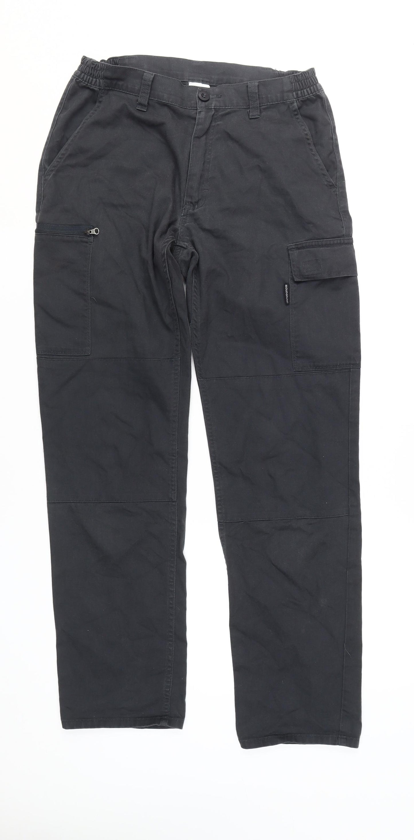 Decathlon Men's Black Cargo Trousers M