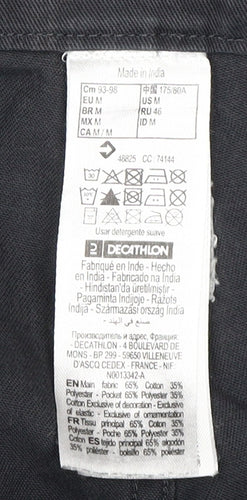 Decathlon Men's Black Cargo Trousers M