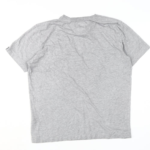 Henleys Men's Grey 5XL Crew Neck T-Shirt, Short Sleeve