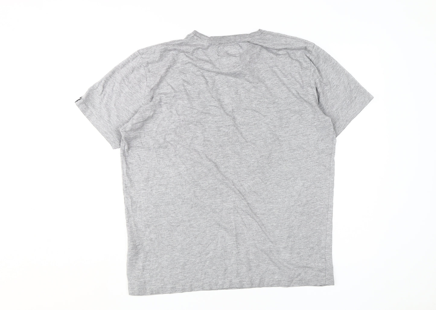 Henleys Men's Grey 5XL Crew Neck T-Shirt, Short Sleeve