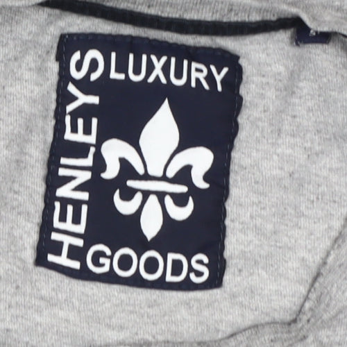 Henleys Men's Grey 5XL Crew Neck T-Shirt, Short Sleeve