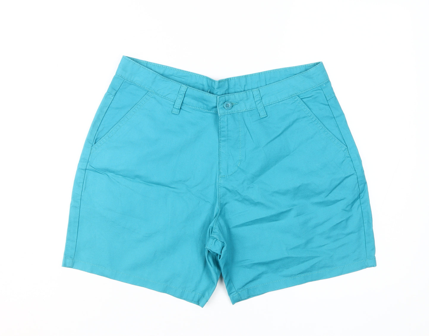 Mountain Warehouse Women's Blue Cotton Shorts, Size 10