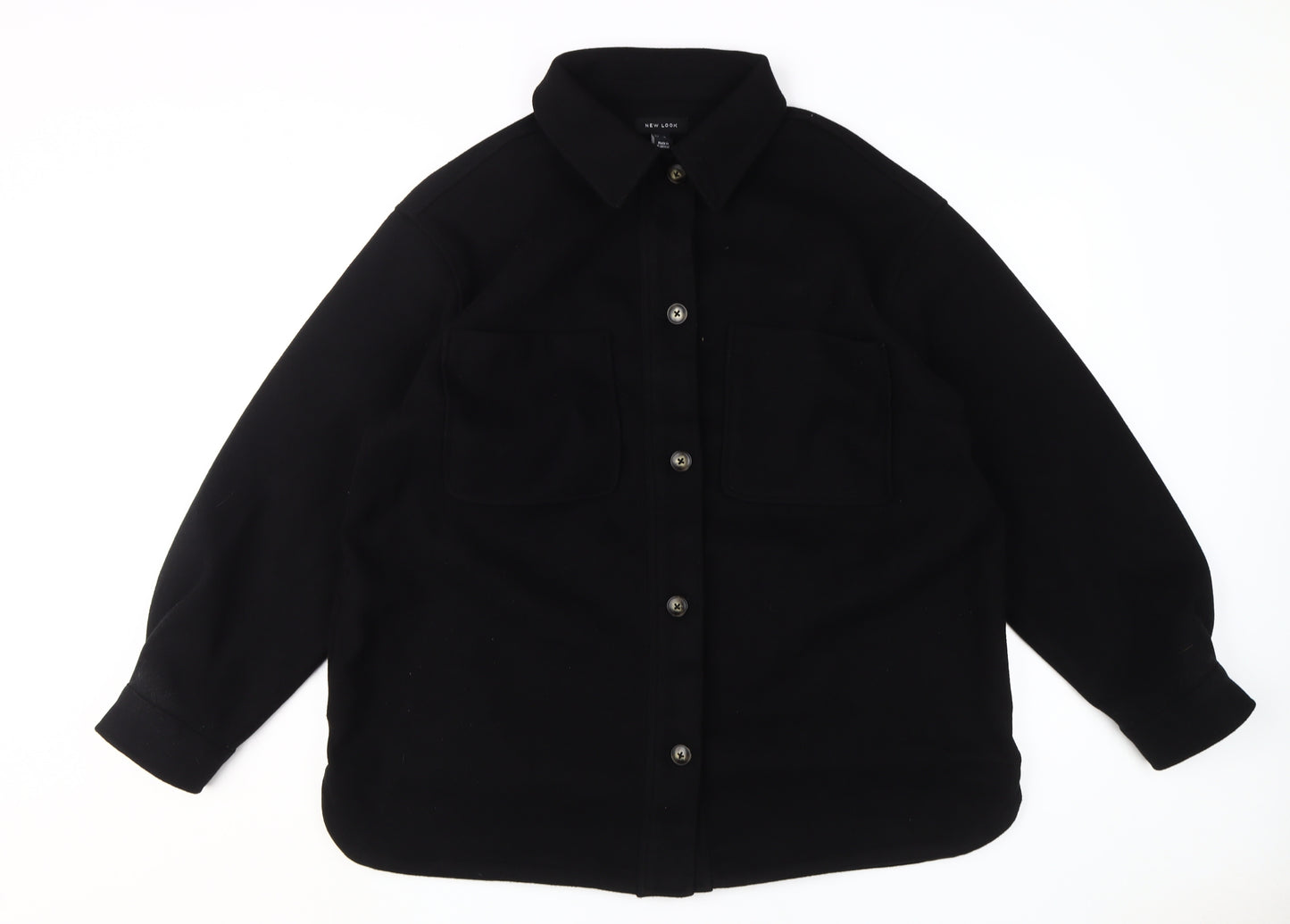 New Look Women's Black Jacket Size 18 - Casual and Chic