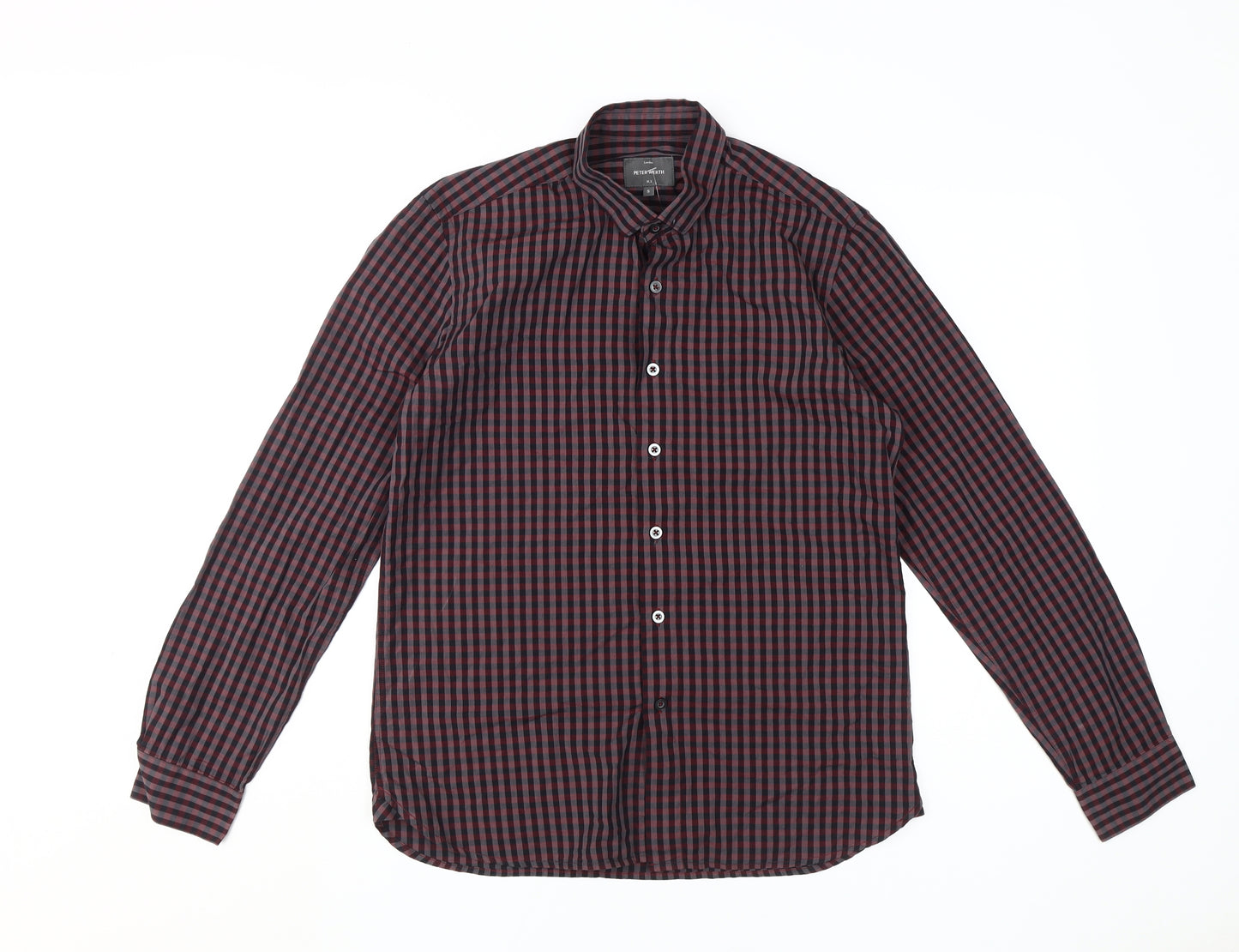 Peter Werth Men's Multicoloured Check Shirt, Size S